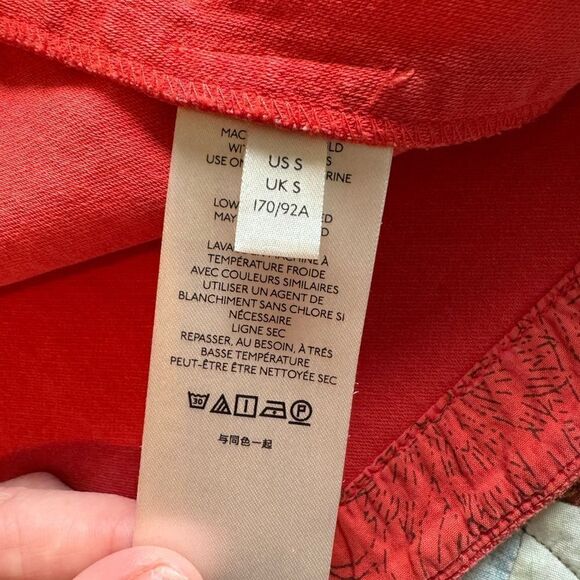 Anthropology Red Western-style Cropped Jersey Jacket Size Small - Picture 4 of 9